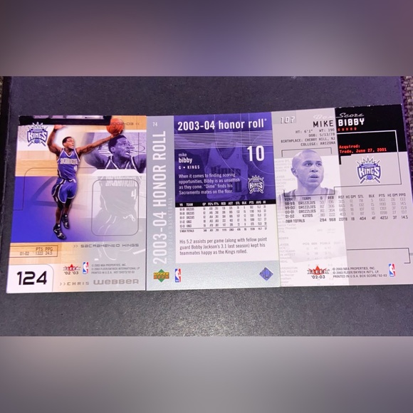Mike Bibby cards (3) 2003-2004 - Picture 3 of 6